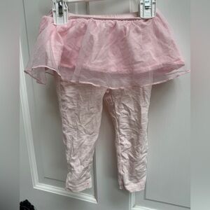 Carter’s 12M Girls Pink Stripe Tutu Leggings Pants